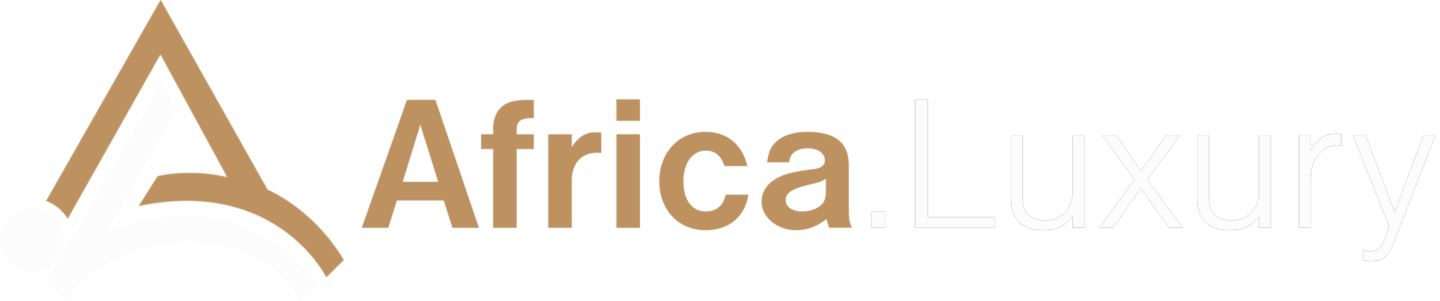 Africa.Luxury (Accra Luxury Apartments) official logo - White